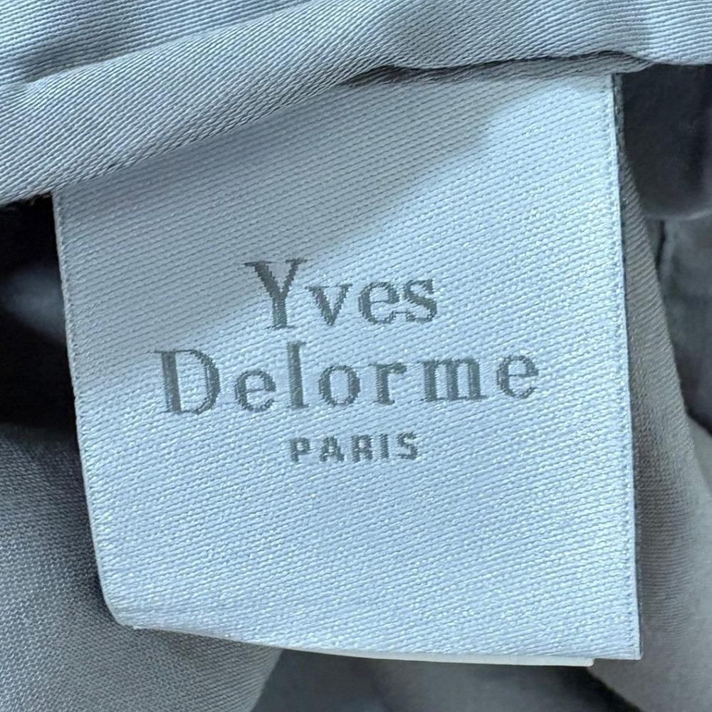 Yves Delorme Paris Aurore Floral Organic Cotton Euro Pillow Shams Set of 2 - Picture 4 of 11